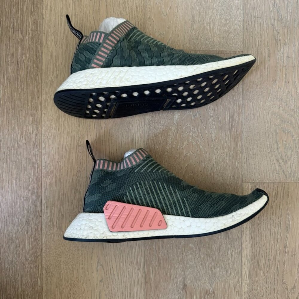 Adidas NMD CS2 primeknit trace green pink BY8781